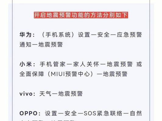 苹果手机设置地震警报，保障生命安全（一键开启地震警报，提前预警，及时避险）  第1张