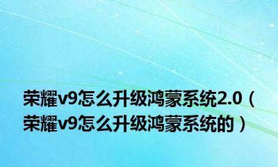 《申请更新软件的鸿蒙系统使用指南》（以鸿蒙系统为基础）  第2张