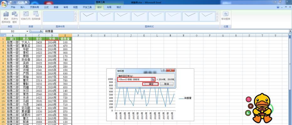 Excel表折线图坐标轴调节方法大全（掌握Excel表中折线图坐标轴的调整技巧）  第3张