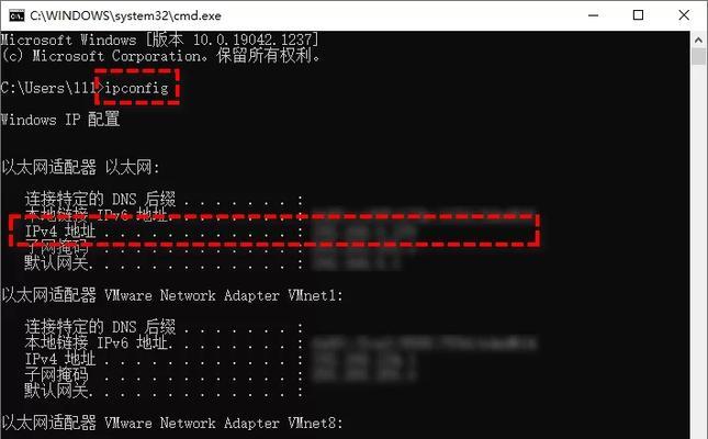 探究CMD命令中查看IP地址闪退的原因（CMD命令闪退及其解决方法）  第3张