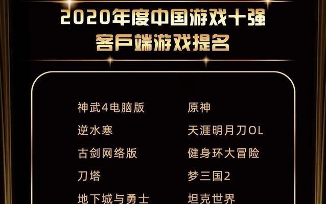 2020年哪些大型网络游戏位居排行榜前十名？它们的特点和常见问题是什么？