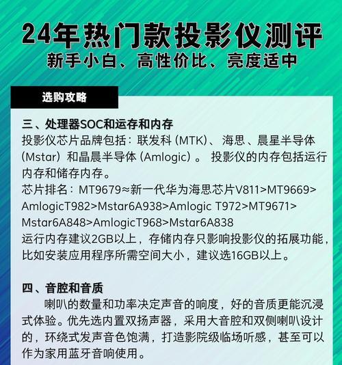 4k投影仪配置选择标准是什么？  第1张